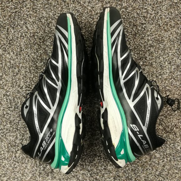 Salomon XT-6 Advanced S/LAB Black White Mint Leaf Teal Green sz 11.5 413170 - Picture 3 of 8
